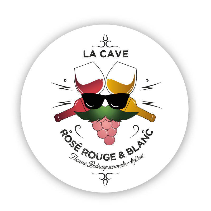 Caviste / Cave La Rochelle et La tremblade - Logo Rosé Rouge et Blanc